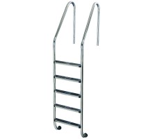 Лестница Flexinox STANDARD 5 ст AISI-304, для широкого борта