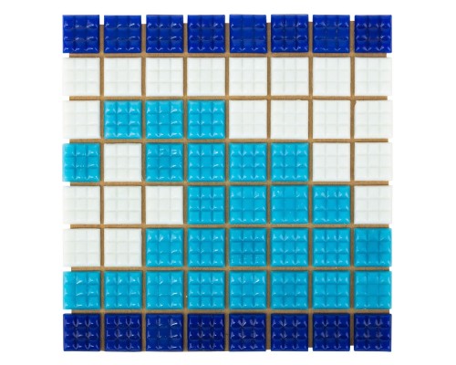 Фриз Волна из стеклянной мозаики Aquaviva U-37
