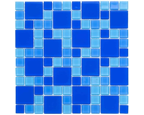 Мозаика для бассейна стеклянная Aquaviva Cristall Dark Blue DCM305 (23 мм - 48 мм) (УП.)