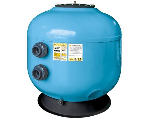 Фильтр AquaViva MS1250 (62 м³/ч, 1250 мм, 1580 кг, 90 мм, 2,5 Бар, 0.8м засыпка)