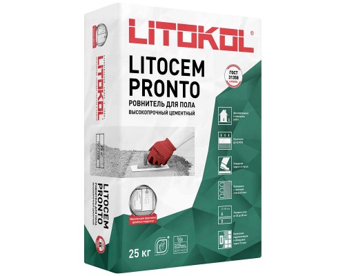 Ровнитель для пола на цементной основе Lotikol LITOCEM PRONTO 25 кг