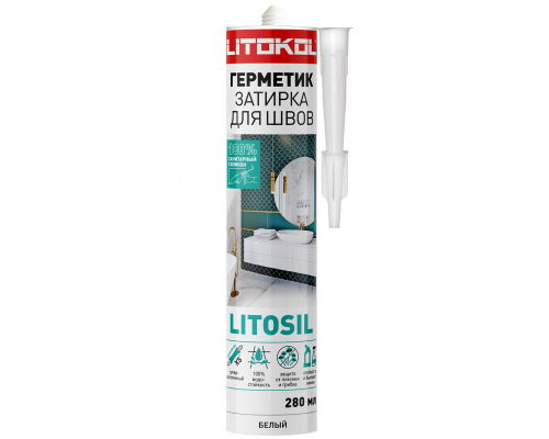 Силиконовый герметик LITOSIL (280 мл) белый