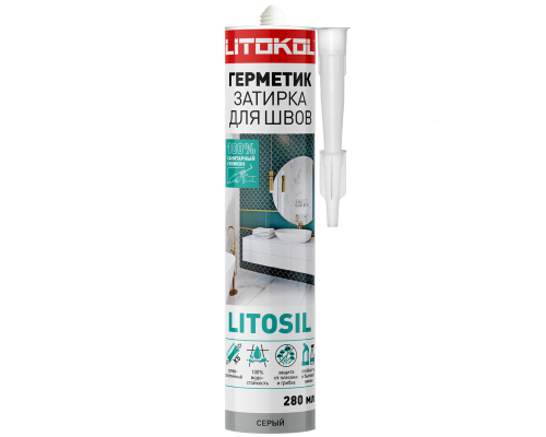 Силиконовый герметик LITOSIL (280 мл) серый