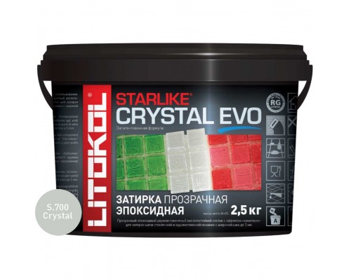 Затирочная смесь Litokol STARLIKE CRYSTAL EVO S.700, 2.5 кг