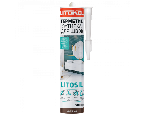 Силиконовый герметик LITOSIL (280 мл) шоколад