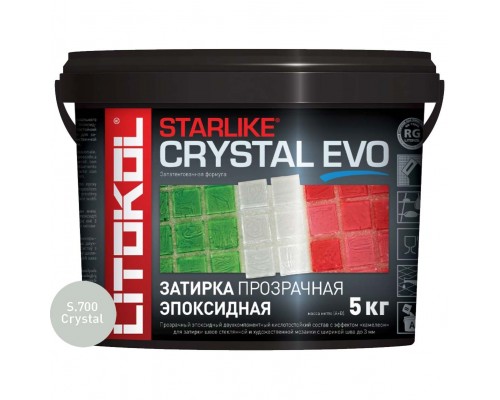 Затирочная смесь Litokol STARLIKE CRYSTAL EVO S.700, 5 кг