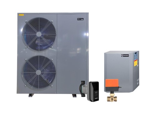 Тепловой инверторный насос ГВС Сплит AquaViva AVH-22-25S+CP3W с циркуляционным насосом и трехходовым клапаном