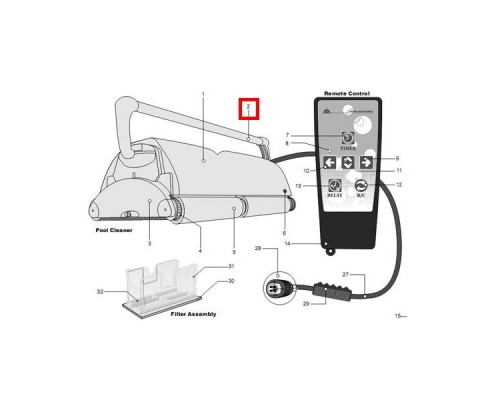 Ручка пылесоса Aquabot Magnum A10611-SP