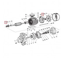 Уплотнительное кольцо для насосов Saer IR4P125-250A Cast Iron (54710260)