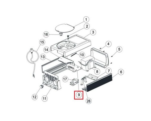 Плата контроля хлоратора Aquaviva SSC50 PCB Ver5.6
