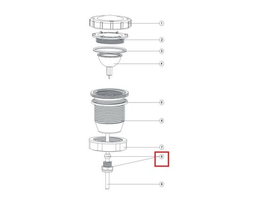 Зажимная муфта кабеля Aquaviva для прожектора UL/LED- P50