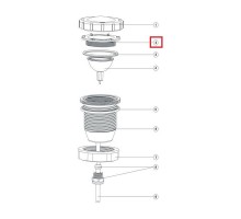 Прижимная гайка лампы для прожектора Aquaviva LED/UL-P50 Lights
