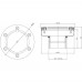 Форсунка донная Ø 120 (плёнка) G2" (наружн.) нерж. ст. AISI-304
