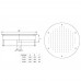 Плато аэромассажное д.400 ( плёнка) G2" (внутр.) нерж. AISI-316 /ПА.40.4/1