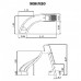 Горка Curved Slide с поворотом влево, выс 1,78м., поручни из алюм., цвет синий, Astralpool