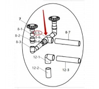 Тройник 2" для распределительной системы фильтров KS750-KS1200, HKA /02-0605/