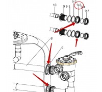 Гайка крепления фланца фильтров KS1000-1400 2.5" к вентилю S2.5" POOL KING /02-0706/