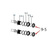 Накидная гайка втулки подключ-я вентиля S2.5", для KS1000-1400 2.5", цвет черный POOL KING /02-0709/