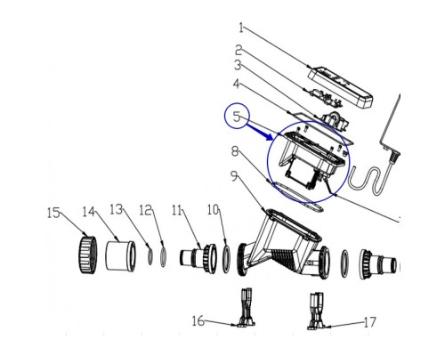 Блок титановых электродов электролизера RC10 /05-0105c/