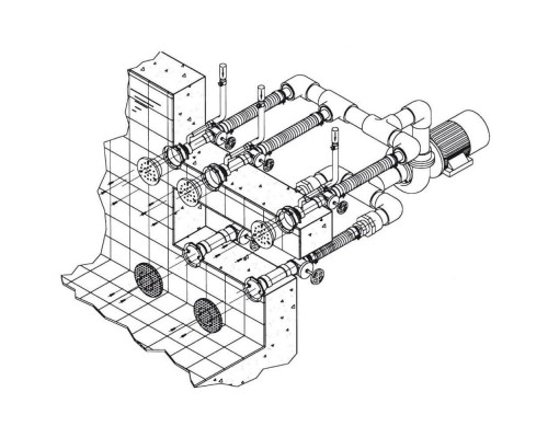 Установка гидромассажная Hugo Lahme Combi-Whirl 3 (8650020)