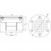 Плато аэромассажное д.120 (плёнка) G2" (наруж.) нерж. AISI-304