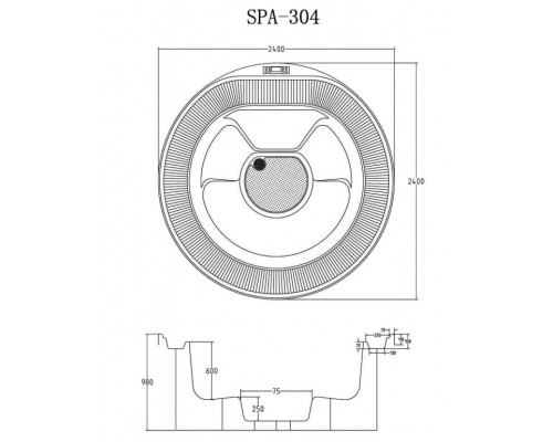 Бассейн СПА JNJ SPA-304