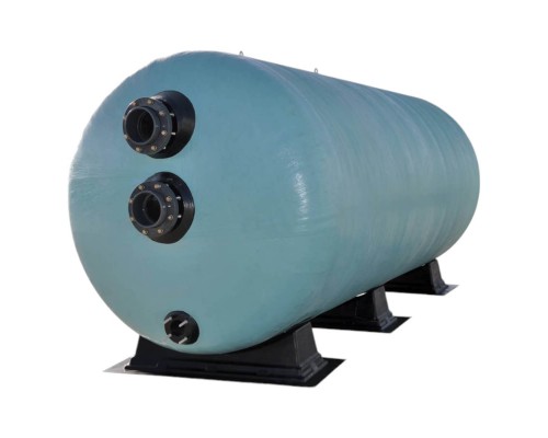 Фильтр  34м3/ч Gemas TURBIDRON HORIZONTAL 1000х1500мм M0,6 фланец 90 мм 30м3/ч/м2+Люк400 (02197161)