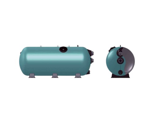 Фильтр  34м3/ч Gemas TURBIDRON HORIZONTAL 1000х1500мм M0,6 фланец 90 мм 30м3/ч/м2+Люк400 (02197161)