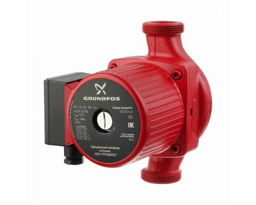 Циркуляционный насос для перекачки теплоносителя Grundfos UPS25-80 180 G1",1x230 с накидными гайками
