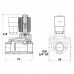 Соленоидный клапан Sanlixin 3/4" норм закрытый (SLP1DF02E1E20)