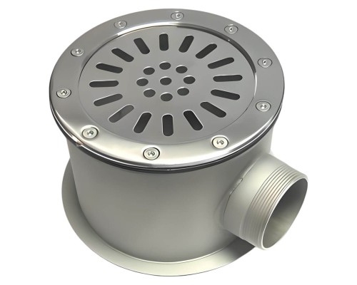 Донный слив 200мм Акватехника 2 1/2" НР AISI 316 (универсал) (AT04.16M)