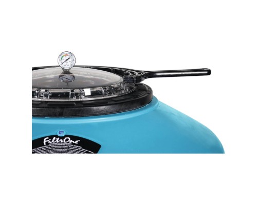 Фильтр  15м3/ч Gemas FILTRONE LLT 615мм прозр. крышка 400 с боковым вентилем 1 1/2" (021813LLT)