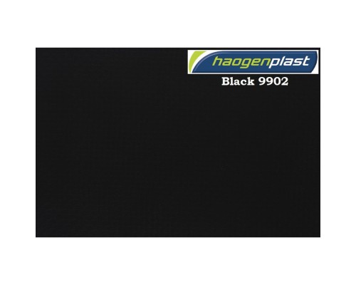Пленка ПВХ 1,65х25,00м "Haogenplast", Black, черный