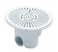 Донный слив круглый Ø 270 ABS-пластик, подкл. бок. 2"/донн.1½ (внутр) (плитка)