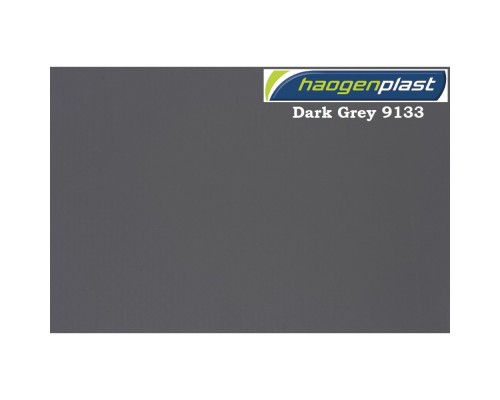 Пленка ПВХ 1,65х25,00м "Haogenplast Unicolors", Dark Grey, темно-серый