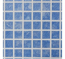 Пленка ПВХ 1,65х25,00м "Haogenplast Matrix",  Blue-3D, синяя мозайка-3D