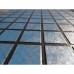 Пленка ПВХ 1,65х25,00м "Haogenplast Matrix",  Blue Black Strips-3D, мозаика голубая с черной затирко