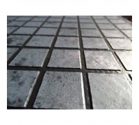Пленка ПВХ 1,65х25,00м "Haogenplast Matrix",Silver Black Strips-3D,мозаика  с черной затиркой