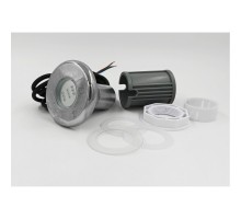 Cветильник N614, LED, RGB 2 пр, встраиваемый, гайка, 10Вт, 12В AC, AISI304 /N614P10R2S/