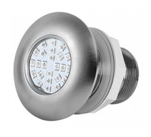 Cветильник N632, LED, RGB 2 пр., встраиваемый, гайка, 5Вт, 12В AC, AISI304 /N632P5R2S/