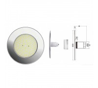 Cветильник N861, LED, RGB 2 пр., встраиваемый, 1 ½", 35Вт, 12ВAC, AISI-316