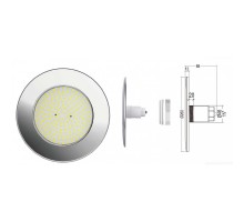 Cветильник N861, LED, RGB 2 пр., встраиваемый, 1 ½", 35Вт, 12ВAC, AISI-316