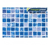 Пленка ПВХ 1,65х25,00м "Haogenplast", Snapir NG Blue / Snapir NG Ocean, синяя мозаика /