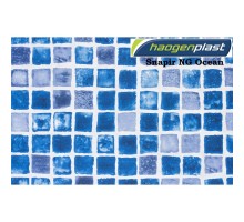 Пленка ПВХ 1,65х25,00м "Haogenplast", Snapir NG Blue / Snapir NG Ocean, синяя мозаика /