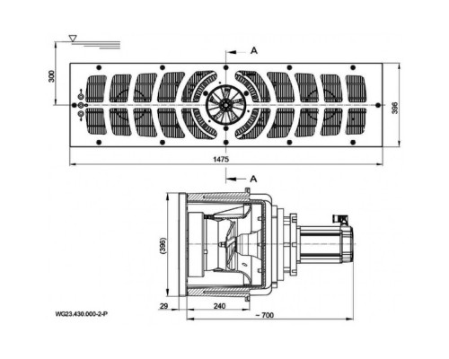 Закладная деталь противотока BADU JET Turbo Pro Design 1, универсал.