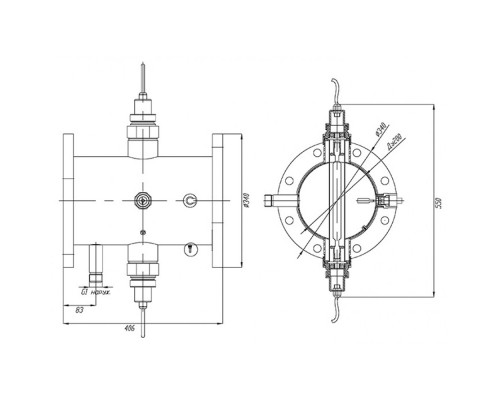 Ультрафиолетовая установка UVM-2400, 150 м3/ч, , 2,4кВт,  Ду200, AISI-316