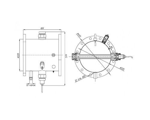 Ультрафиолетовая установка UVM-3000, 200 м3/ч, , 3,0кВт,  Ду300, AISI-316/УФМ.30