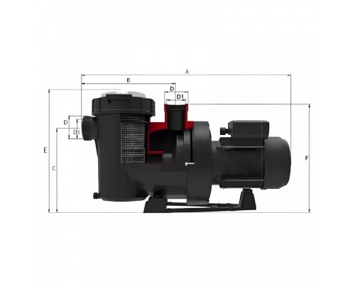 Насос "Victoria Plus Silent" с префильтром, 11 м³/ч, H=10 м, 220В, 0.61 кВт