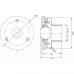 Форсунка стеновая Ø 95 (пленка) G1½"(наружн.) нерж. ст. AISI-304