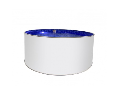 Бассейн круглый Лагуна  ( 5,00 х 1,25)(сигнальн белый RAL9003)каркас,скиммер,чашка 0,6мм/50015-06